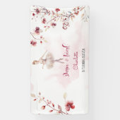 Dance en twirl ballerina spandoek (Verticaal)