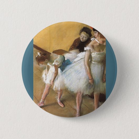 Dance Examination by Edgar Degas,  Ballet Ronde Button 5,7 Cm (Voorkant)