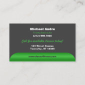 Dance Fitness Green Visitekaartjes (Achterkant)