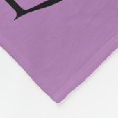 DANCE FLEECE BLANKET MET DOUANNAAM. DEKEN (Hoek)