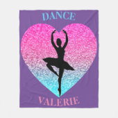 Dance Fleece Blanket w/ Persoonlijke naam Deken (Voorkant)