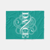 Dance Flourish Fleece Deken (Voorkant (Horizontaal))