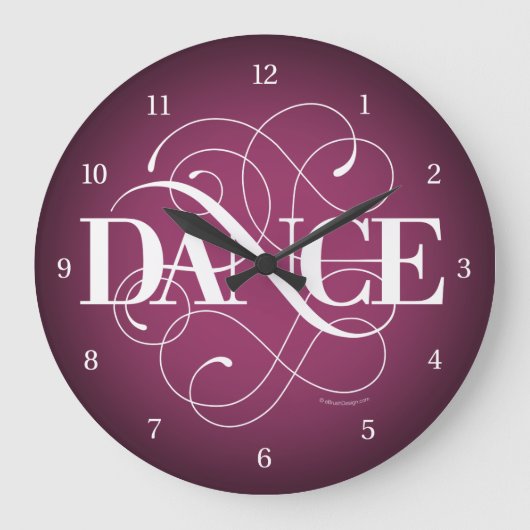 Dance Flourish Grote Klok (Voorkant)