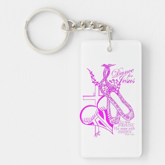 Dance for Jesus Sleutelhanger (Voorkant)