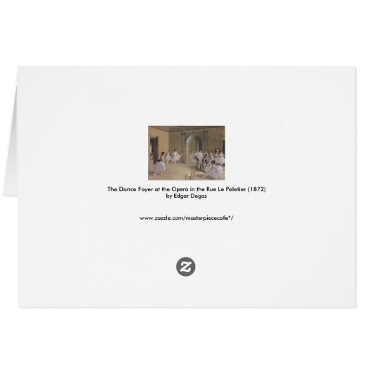Dance Foyer à l'Opéra par Edgar Degas (Dos Horizontal)