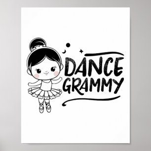 Dance Grammy Schattigee danser Kleindochter Kleink Poster