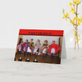 Dance Hall Girls Bonne carte d'anniversaire (Fleur jaune)