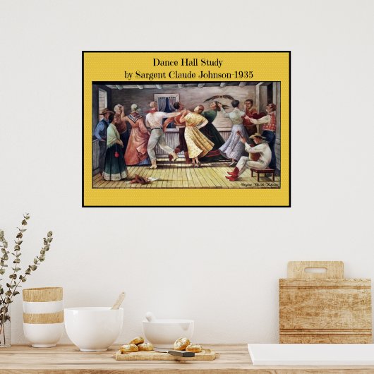 Dance Hall-studie Poster (Keuken)