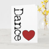 Dance Heart Wenskaart Kaart (Gele Bloem)