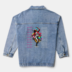 dance hip-hop denim jacket