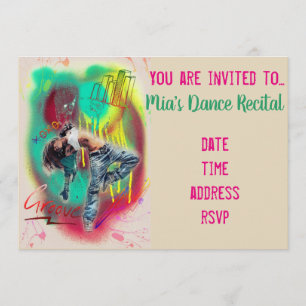 Dance hip hop modern dans overweging kaart