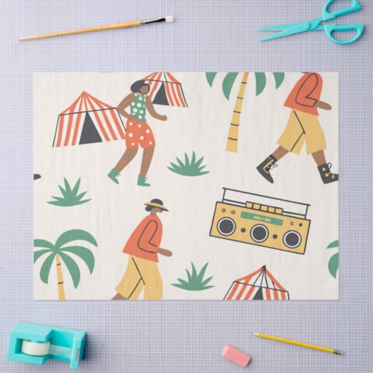 Dance in summer tissuepapier (Craft)