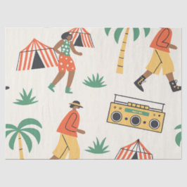 Dance in summer tissuepapier