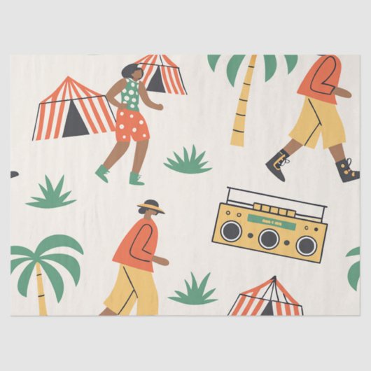 Dance in summer tissuepapier (Voorkant)