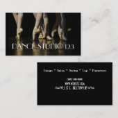 Dance instructeur Studio Lessons Ballet Visitekaartje (Voorkant / Achterkant)