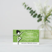 Dance Instructor | Ballet Dancer | Ballerina Visitekaartje (Staand voorkant)