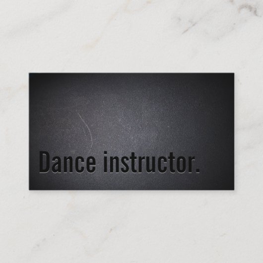 Dance instructor Bold Minimalist Visitekaartje (Voorkant)