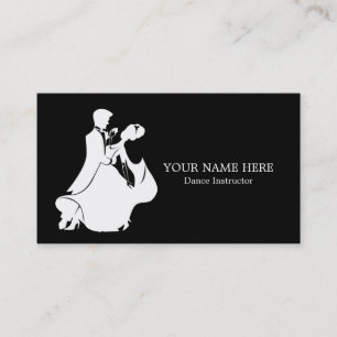 Dance Instructor Business Card Template Visitekaartje