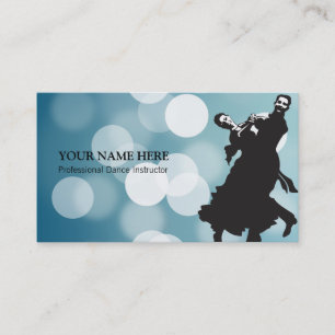 Dance Instructor Business Card Template Visitekaartje