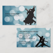 Dance Instructor Business Card Template Visitekaartje (Voorkant / Achterkant)
