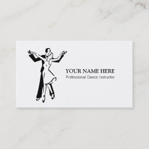 Dance Instructor Business Card Template Visitekaartje