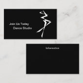 Dance Instructor, school, uitvoerder Visitekaartje (Voorkant / Achterkant)