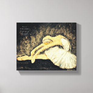 Dance is de verborgen taal canvas afdruk