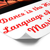 Dance is de Verborgen Taal voor het Poster van de (Hoek)