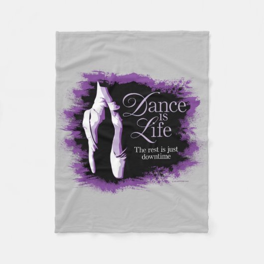 Dance is life fleece deken (Voorkant)