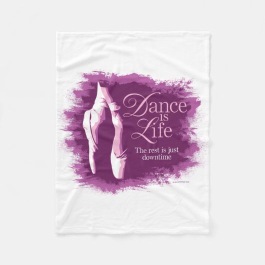 Dance is life fleece deken (Voorkant)