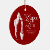 Dance is life keramisch ornament (Rechts)