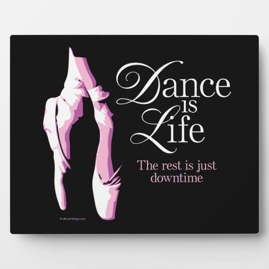 Dance is Life Plaque Fotoplaat (Voorkant)
