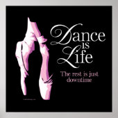 Dance is life poster (Voorkant)