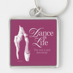 Dance is life sleutelhanger