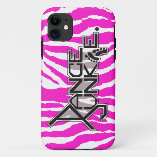 Dance Junkie Zebra iPhone Case (Achterkant)