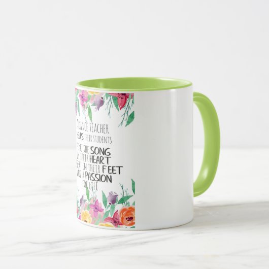 Dance leraar decor Ballet Coach appreciation Gift Mok (Voorkant rechts)