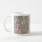 Dance like no koffiemok (Links)