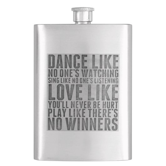 Dance Like No One's Watching Grunge Quote Flacon (Voorkant)