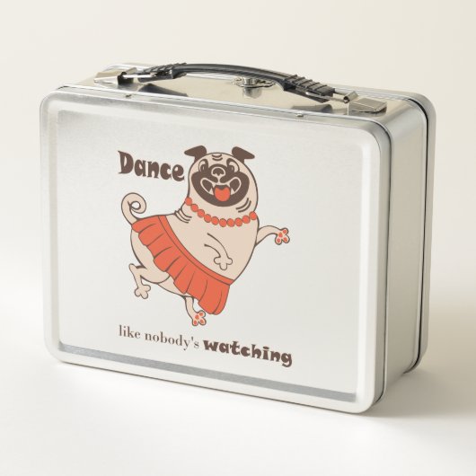 Dance like nobody is watching Pug Girl (Achterkant)