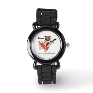 Dance like nobody is watching Pug Girl Horloge