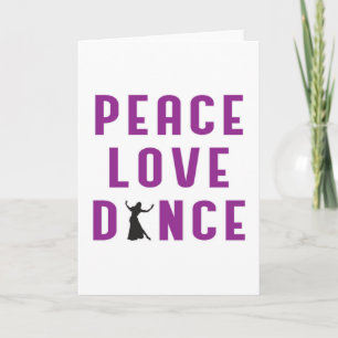 Dance Love Dansparty Sport Dancer Funny Gift Kaart