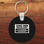 Dance Ma Announcement White Sleutelhanger (Voorkant)