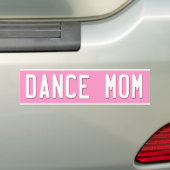Dance Ma Bumpersticker License Bord Roze (Op auto)