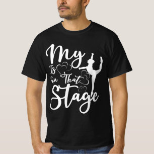 Dance mam T-shirt Mijn hart ligt op dat podium dan