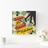 Dance me Round the Kitchen Retro klok (Huis)