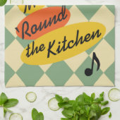 Dance me Round the Kitchen retro Theedoek (Gevouwen)