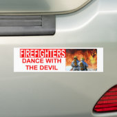 DANCE MET DEVIL BUMPERSTICKER (Op auto)