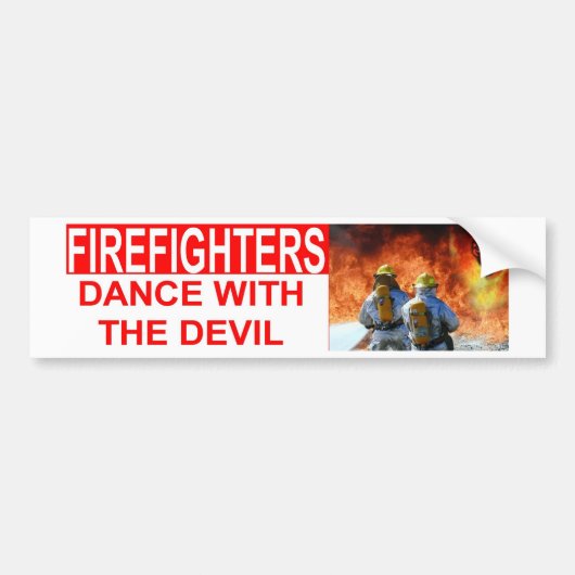 DANCE MET DEVIL BUMPERSTICKER (Voorkant)
