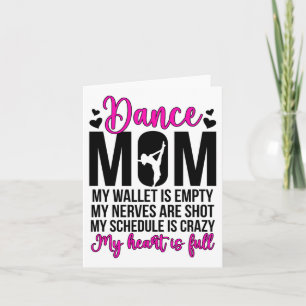 Dance Mom Funny Dancing Mama van een danseres Mama Kaart