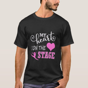 Dance Mom Retro Mijn hart is op dat podium Dance M T-shirt
